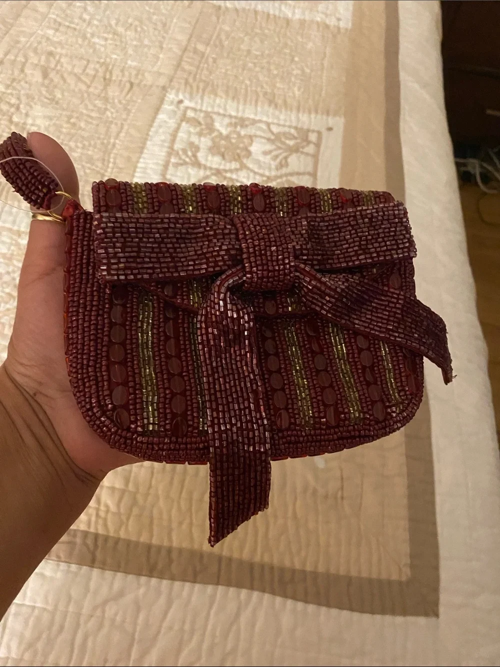 Vintage hand beaded